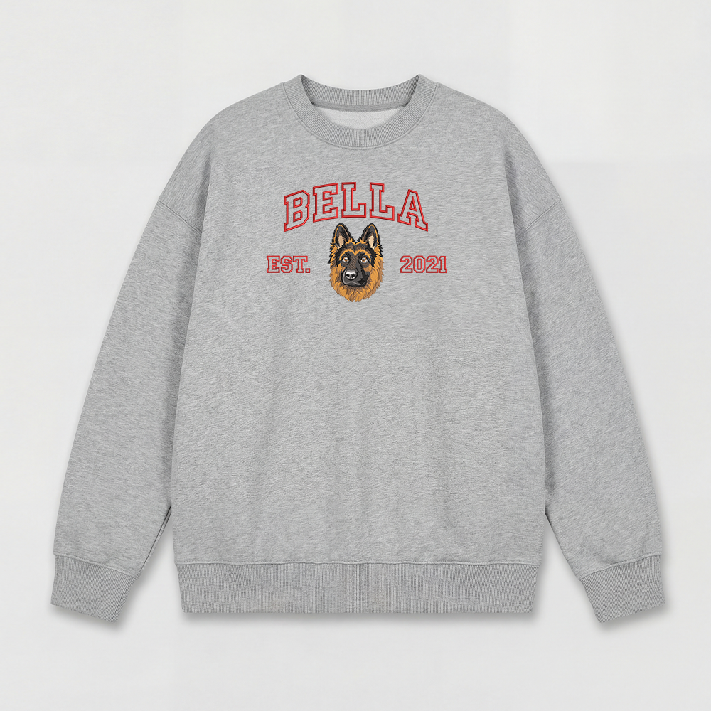 Pet Embroidered Sweatshirt