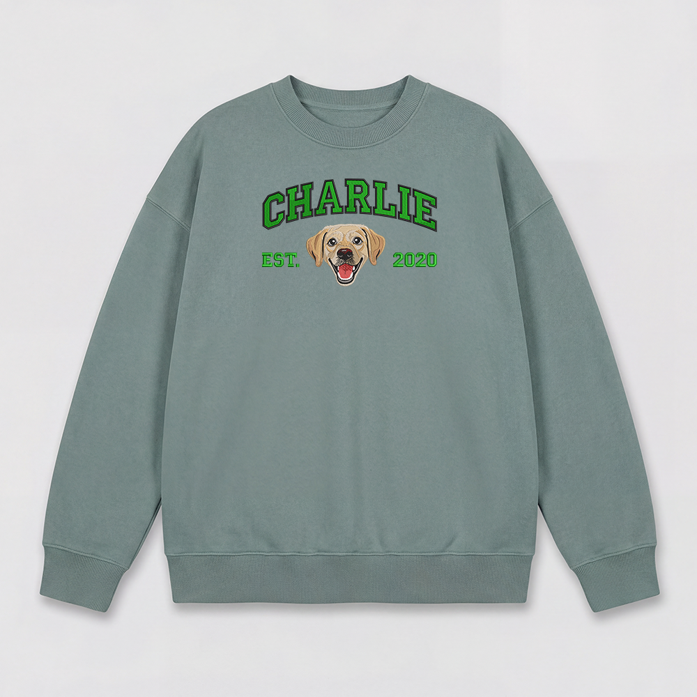 Pet Embroidered Sweatshirt - Fullcolor
