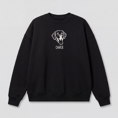 Pet Embroidered Sweatshirt – Outline
