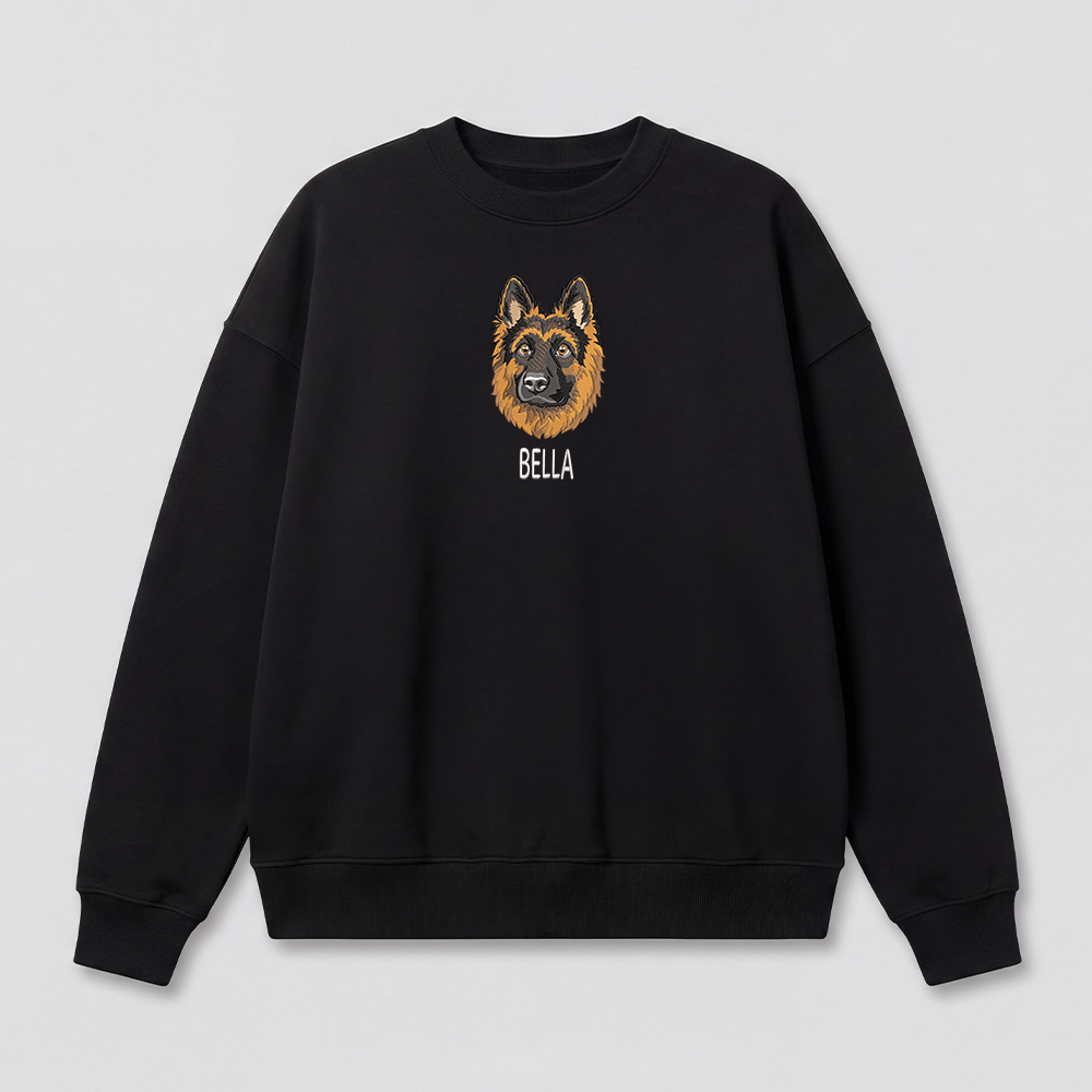 Pet Embroidered Sweatshirt - Full Color
