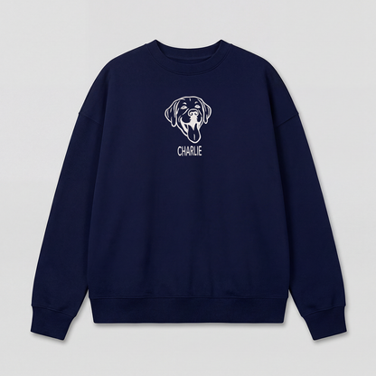 Pet Embroidered Sweatshirt – Outline