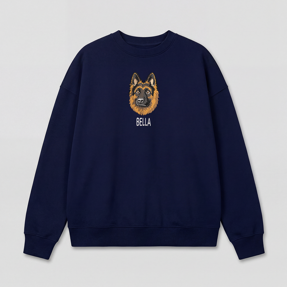 Pet Embroidered Sweatshirt - Full Color