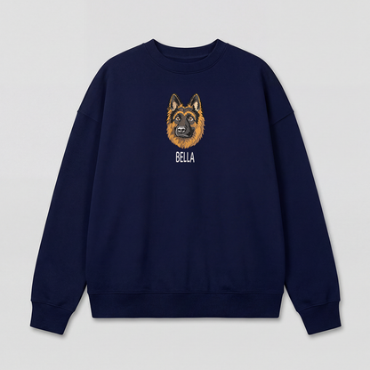 Pet Embroidered Sweatshirt - Full Color