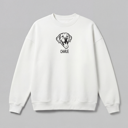 Pet Embroidered Sweatshirt – Outline