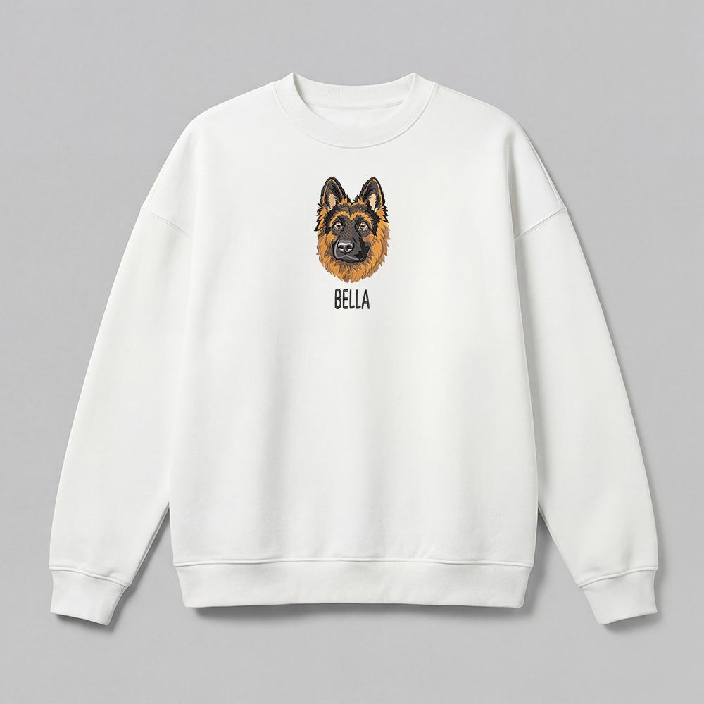 Pet Embroidered Sweatshirt - Full Color