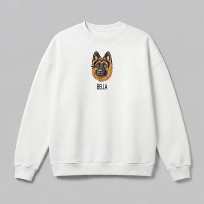 Pet Embroidered Sweatshirt - Full Color