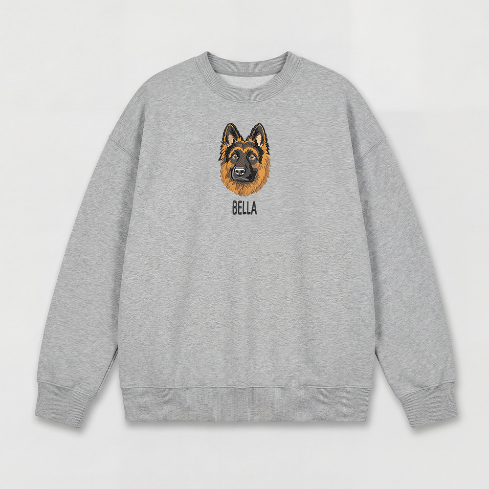 Pet Embroidered Sweatshirt - Full Color