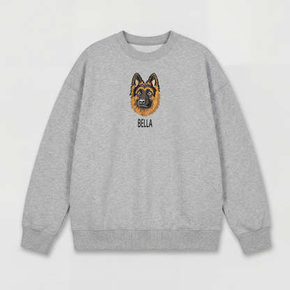 Pet Embroidered Sweatshirt - Full Color