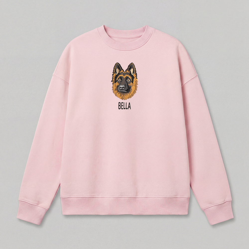 Pet Embroidered Sweatshirt - Full Color