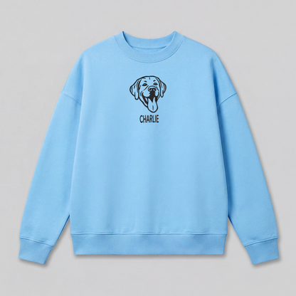 Pet Embroidered Sweatshirt – Outline