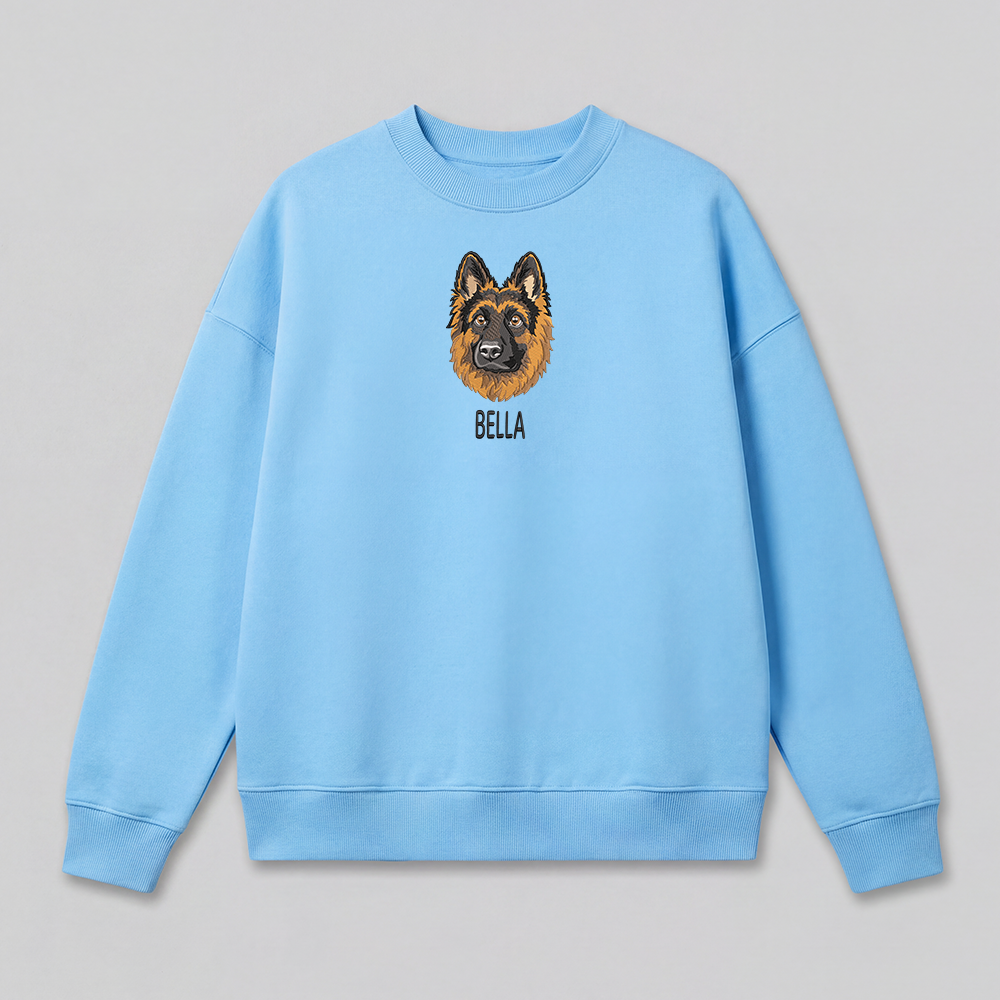 Pet Embroidered Sweatshirt - Full Color