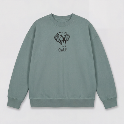 Pet Embroidered Sweatshirt – Outline