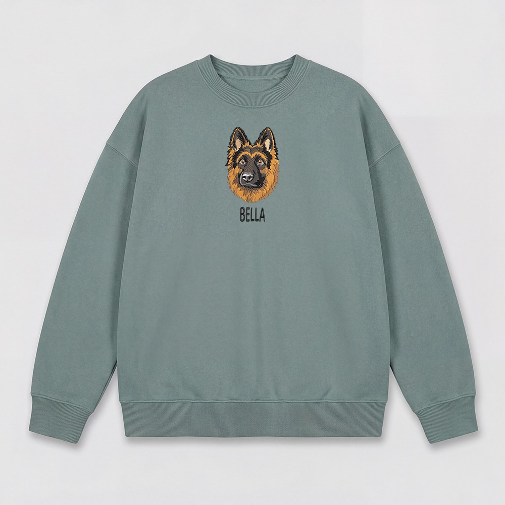 Pet Embroidered Sweatshirt - Full Color