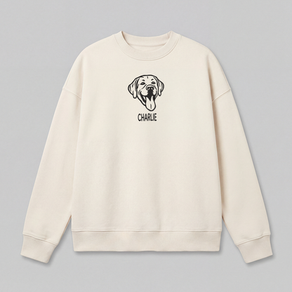 Pet Embroidered Sweatshirt – Outline