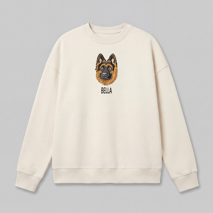 Pet Embroidered Sweatshirt - Full Color