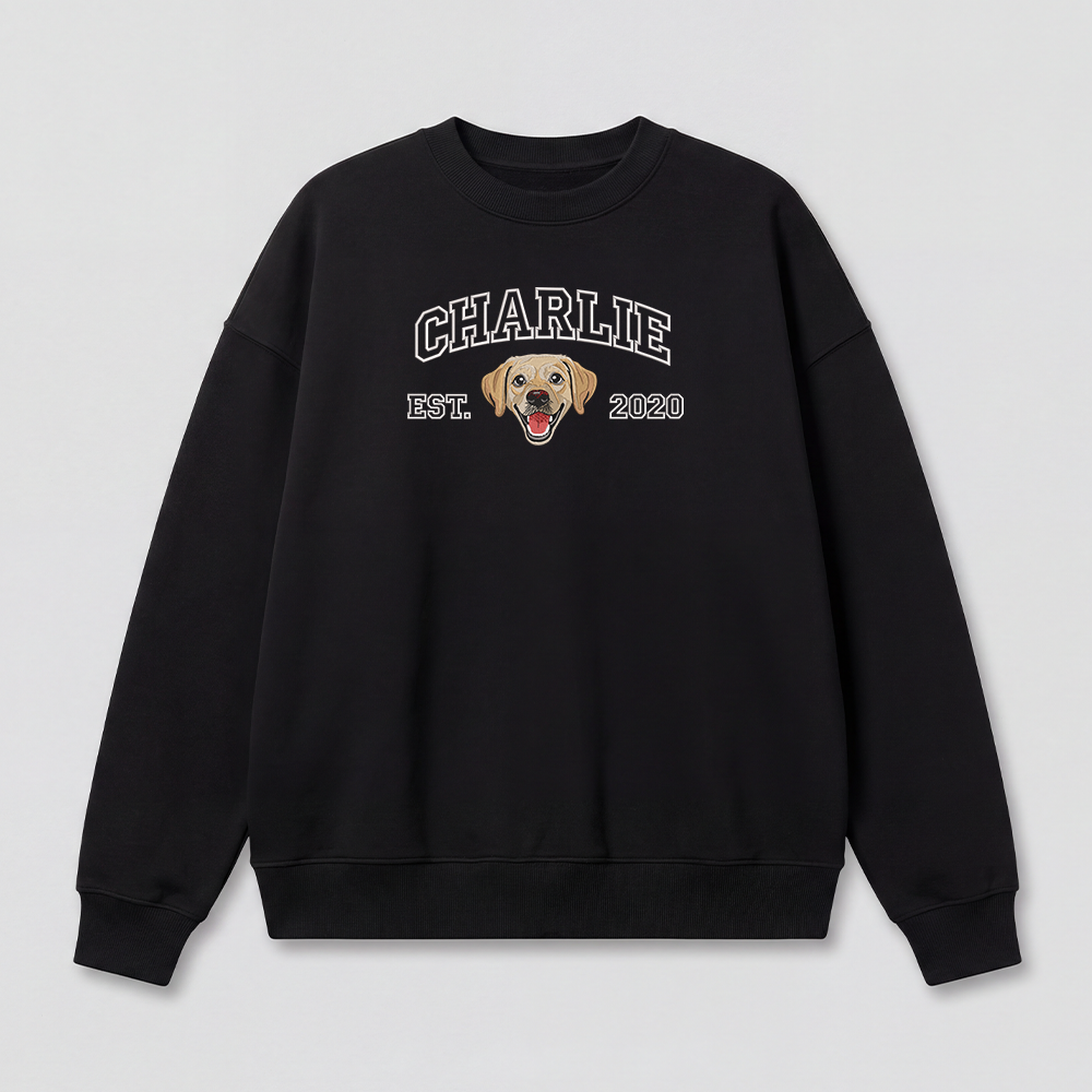 Pet Embroidered Sweatshirt