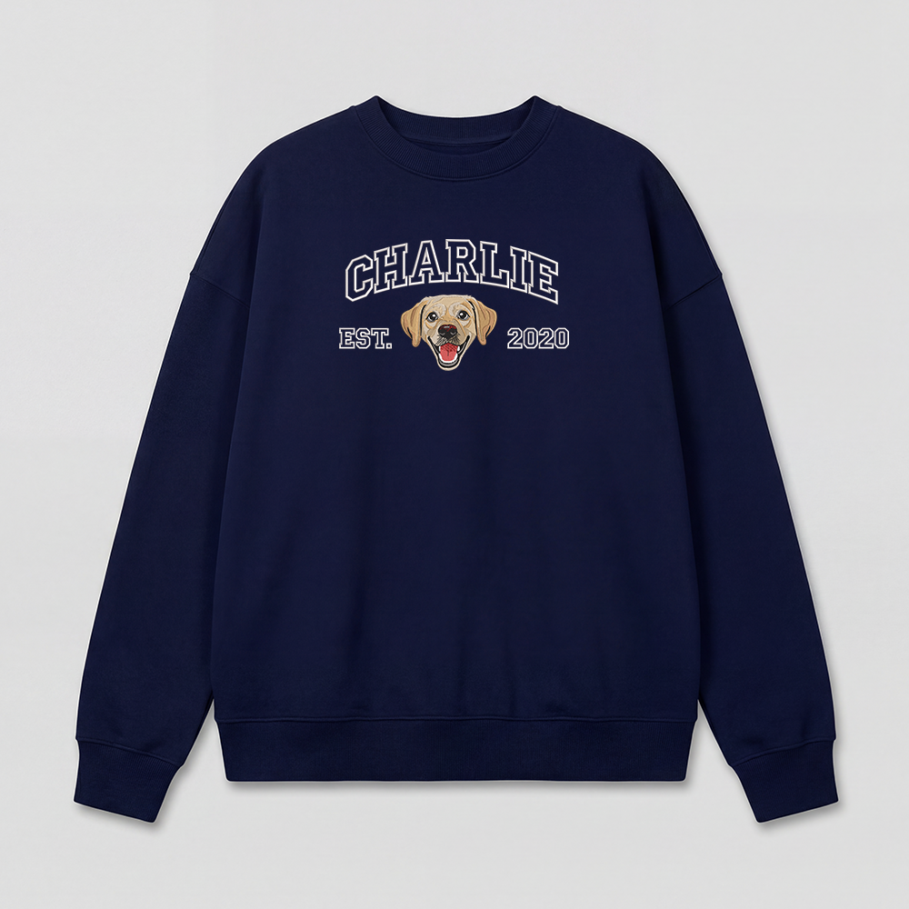 Pet Embroidered Sweatshirt