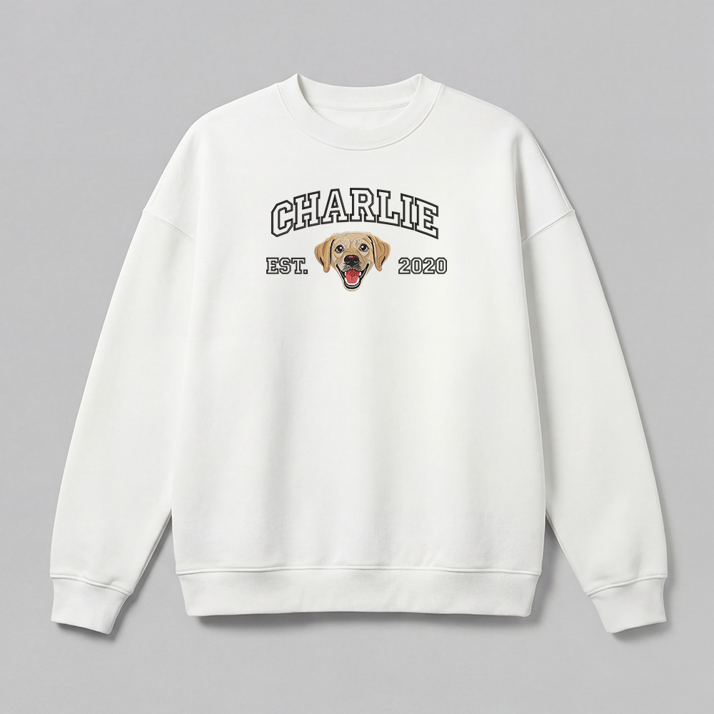 Pet Embroidered Sweatshirt