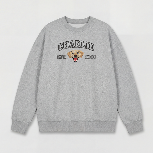 Pet Embroidered Sweatshirt