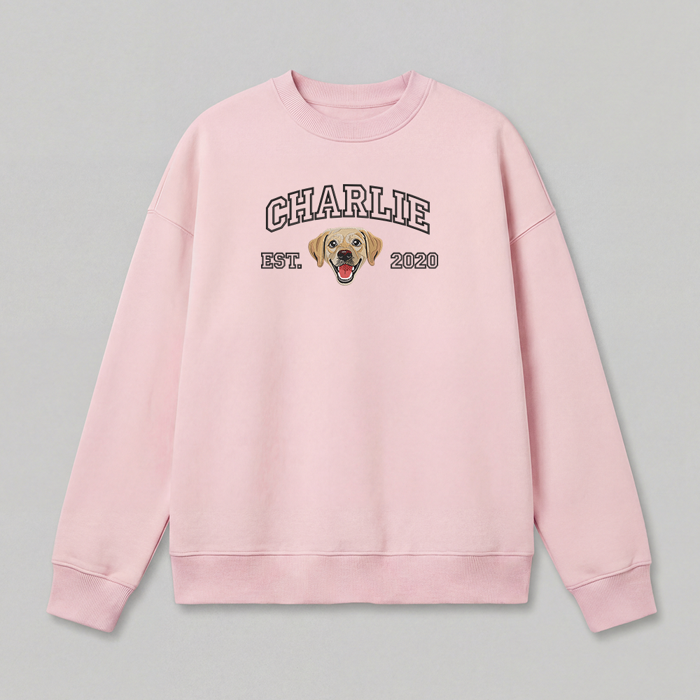 Pet Embroidered Sweatshirt