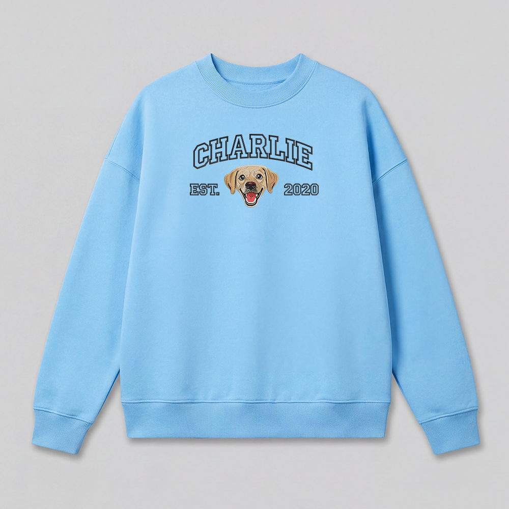 Pet Embroidered Sweatshirt