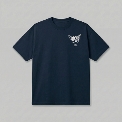 Heavyweight Pet Embroidered T-Shirt – Outline