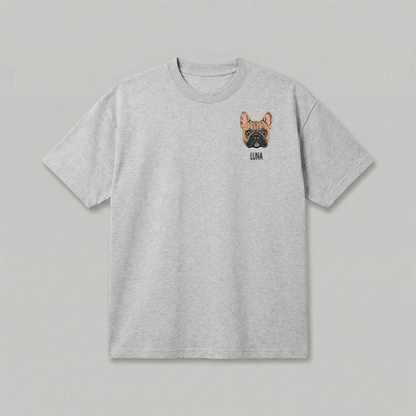 Heavyweight Pet Embroidered T-Shirt – Full Color