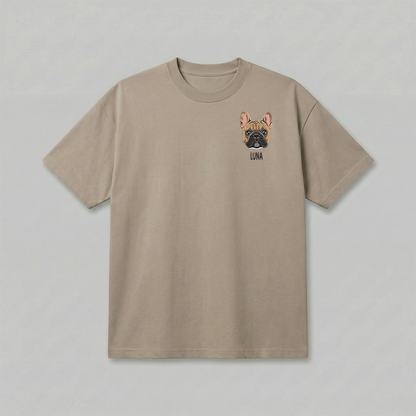 Heavyweight Pet Embroidered T-Shirt – Full Color