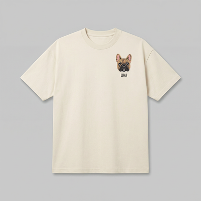 Heavyweight Pet Embroidered T-Shirt – Full Color