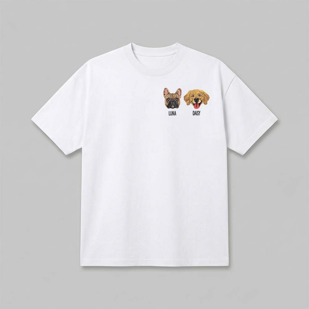 Heavyweight Pet Embroidered T-Shirt – Full Color